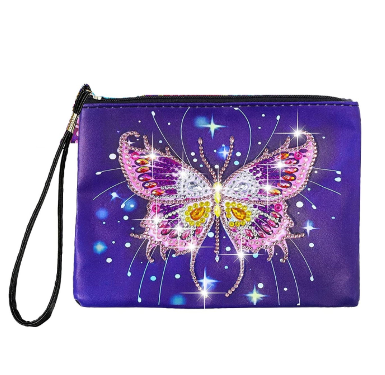 Cross mirror Amazon DIY Diamond Painted Flower Handbag Makeup Bag Diamond Art Craftsmanship Women's Handband Handbag
