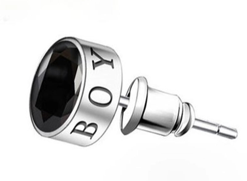 1 Piece Minimalist Geometric Plating Inlay Copper Stone Ear Studs