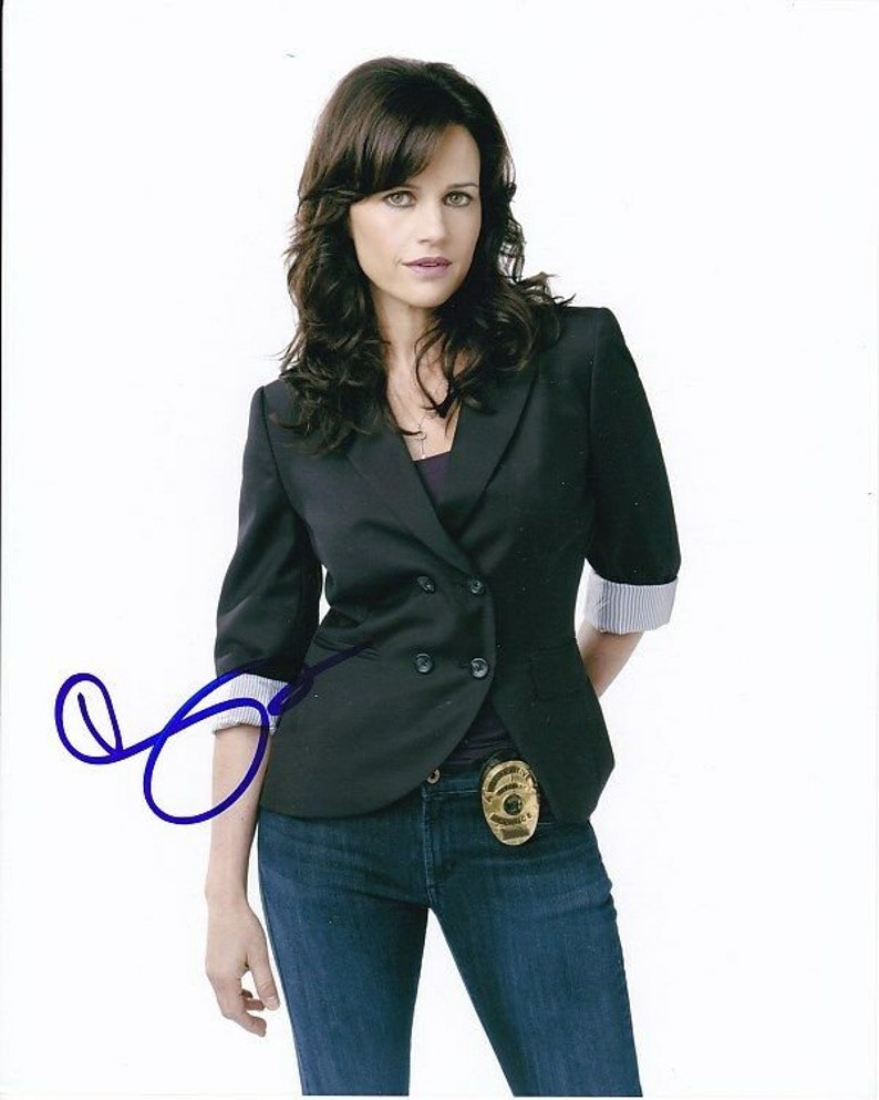 Carla gugino signed autographed hide d.d. warren 8x10 Photo Poster painting