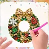 10PCS DIY Pearl Diamond Painting Christmas Fridge Magnets, Sparkling Rhinestone Refrigerator Magnet Craft Kit for Home Decor & Gifts