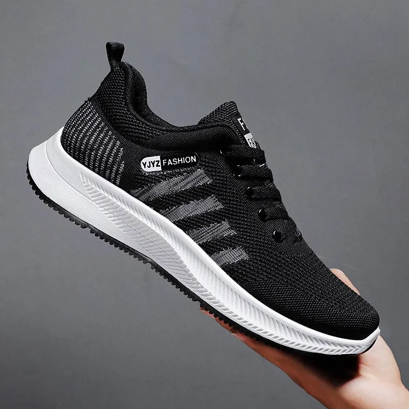 Fashion Man Breathable Mesh Sneakers Flat Casual Shoes Large Size Sports Shoes Zapatillas Hombre