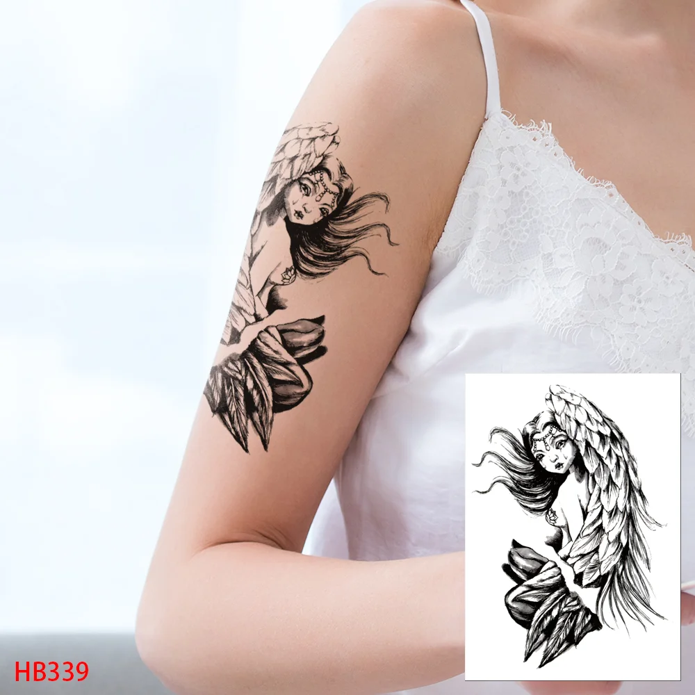 Sdrawing Transfer Waterproof Temporary Tattoos Sticker,Fake,Women Men Wolf,Skull,Eagle,Black Dragon,OWL,Beauty Body Art,Sexy Makeup