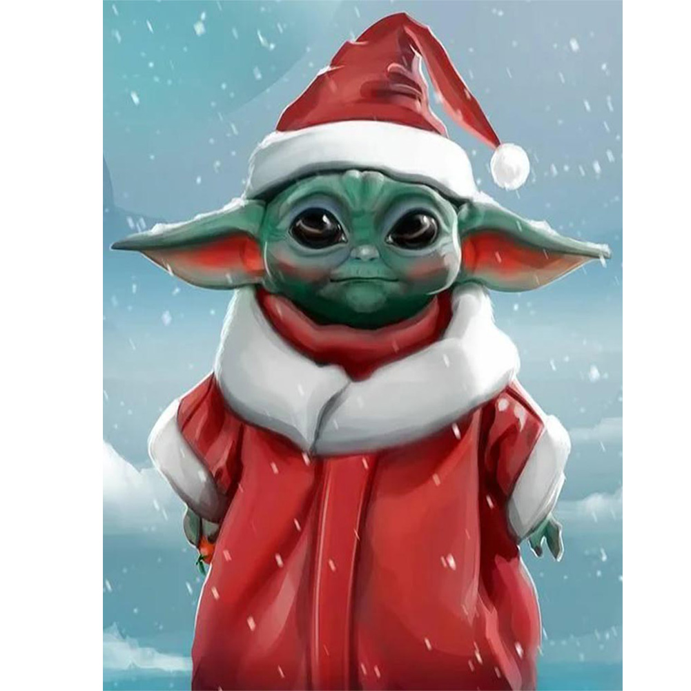 

Christmas Yoda - Round Drill Diamond Painting - 30*40CM, 501 Original