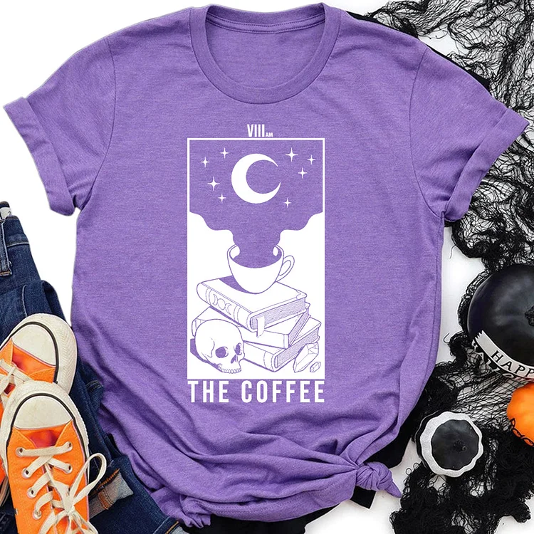 The Coffee Skeleton T-Shirt Tee-06638