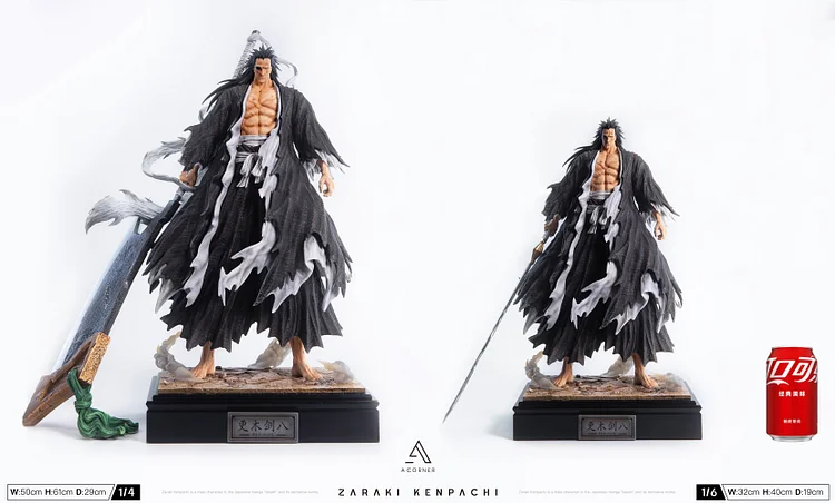 A Corner Studio - BLEACH Collectible Characters #1 Kenpachi Zaraki 1/4 & 1/6 Statue(GK)-