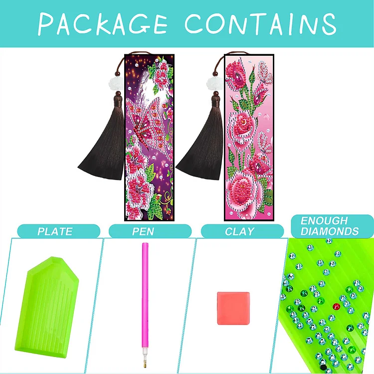 Wholesale DIY 5D Diamond Painting Bookmarks 