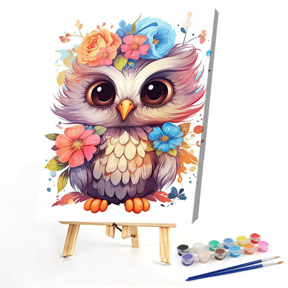 OwlPaint By Numbers Acrylic Painting 20*30CM