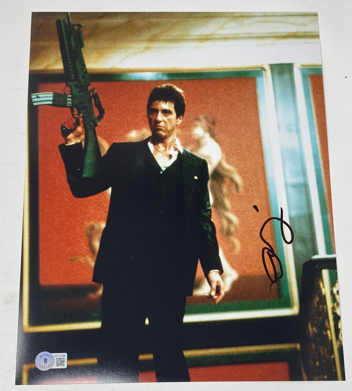 Al Pacino Signed Autographed 11x14 Photo Poster painting Scarface Beckett BAS COA