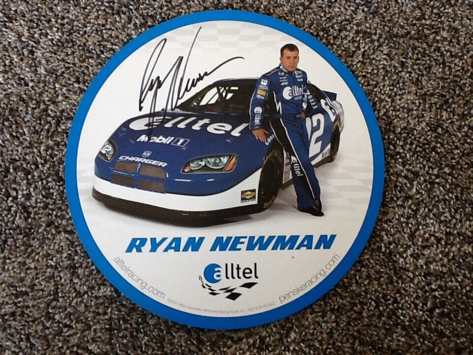 *RYAN NEWMAN*SIGNED*AUTOGRAPHED*Photo Poster painting*CARD*NASCAR* #12*ALLTEL*COA*