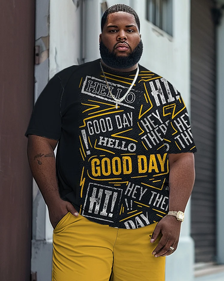 Good Day Letters Personalized Printed Large Men's Suit