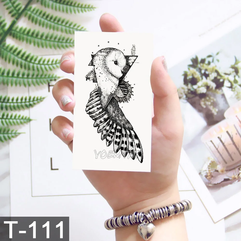 Cute Watercolor Cartoon Design Temporary Tattoo For Kids Children Lamp Water Trasnfer Tattoo Stickers Ocean Women Girl Tatoos