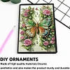 Schmetterling Blume - 5d DIY Basteln Notizbuch