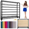 [US Local Warehouse] Fabric Roll Storage Rack Vinyl Roll Holder for Curtain/Wallpaper/Tablecloth