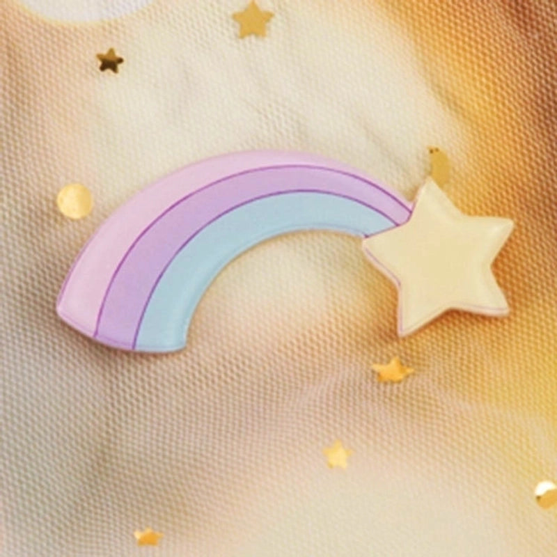 Cute Pin Rainbow Moon Unicorn Arylic Girl’S Brooches