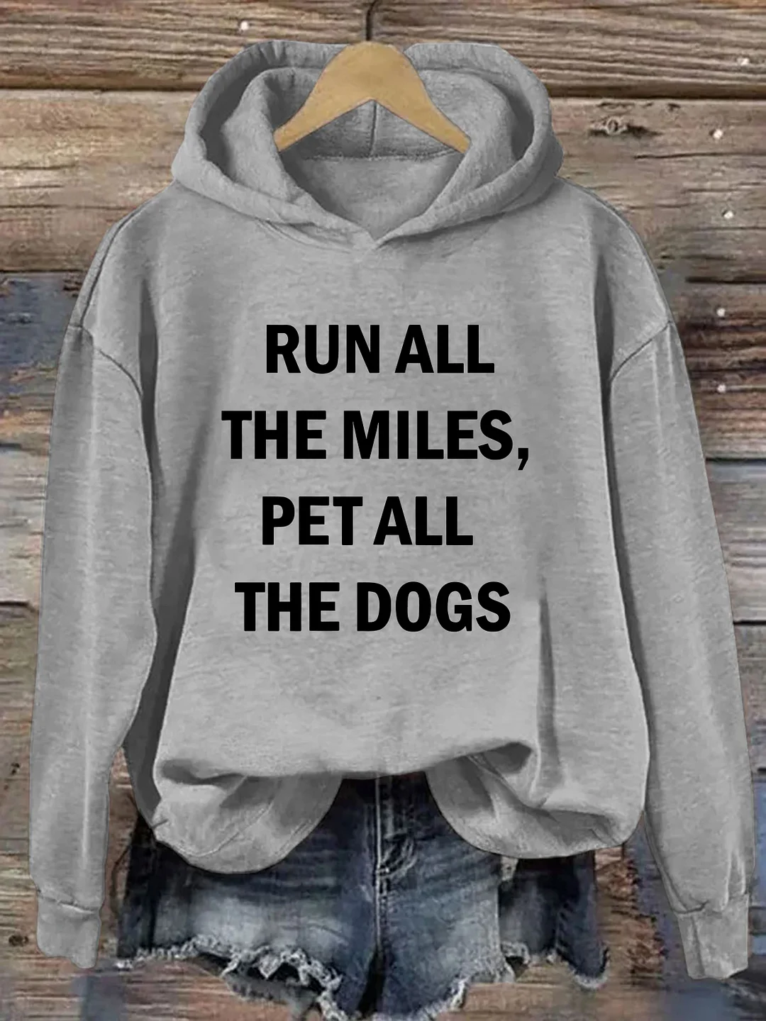 Run All The Miles Pet All The Dogs Hoodie