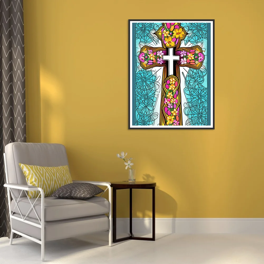 Full Round Diamond Painting 30*40cm - Cross