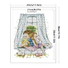 4 Season Window-Summer-14CT Stamped Cross Stitch Kit(29x36cm)