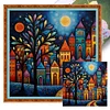 (Multi-Style) Colorful Houses-14CT/18CT Stamped/Counted Cross Stitch 40*40cm/15.75*15.75in