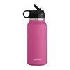 40oz Insulated Cup Mug Straw Lid Stainless Steel Thermos Water Bottle Wide Mouth