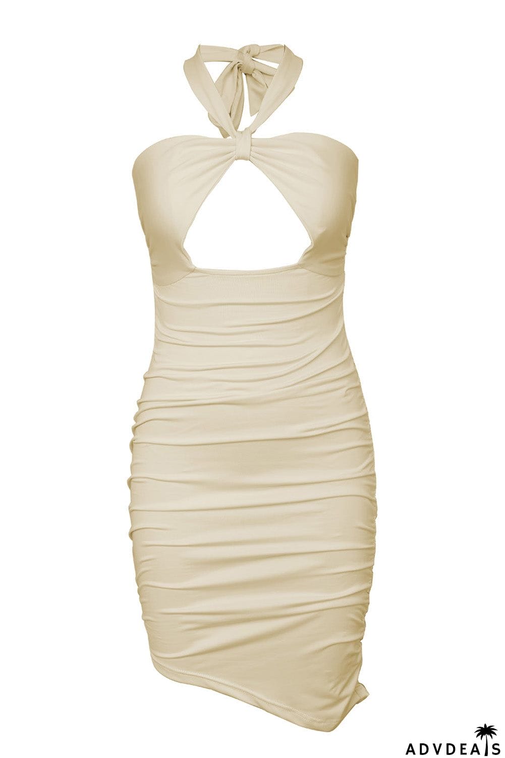 Halter Knee-length Party Dress