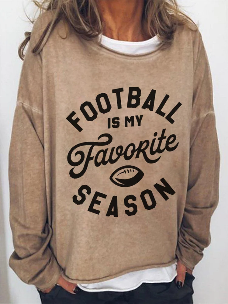 FOOTBALL IS MY FAVORITE SEASON LONG SLEEVE SHIRT