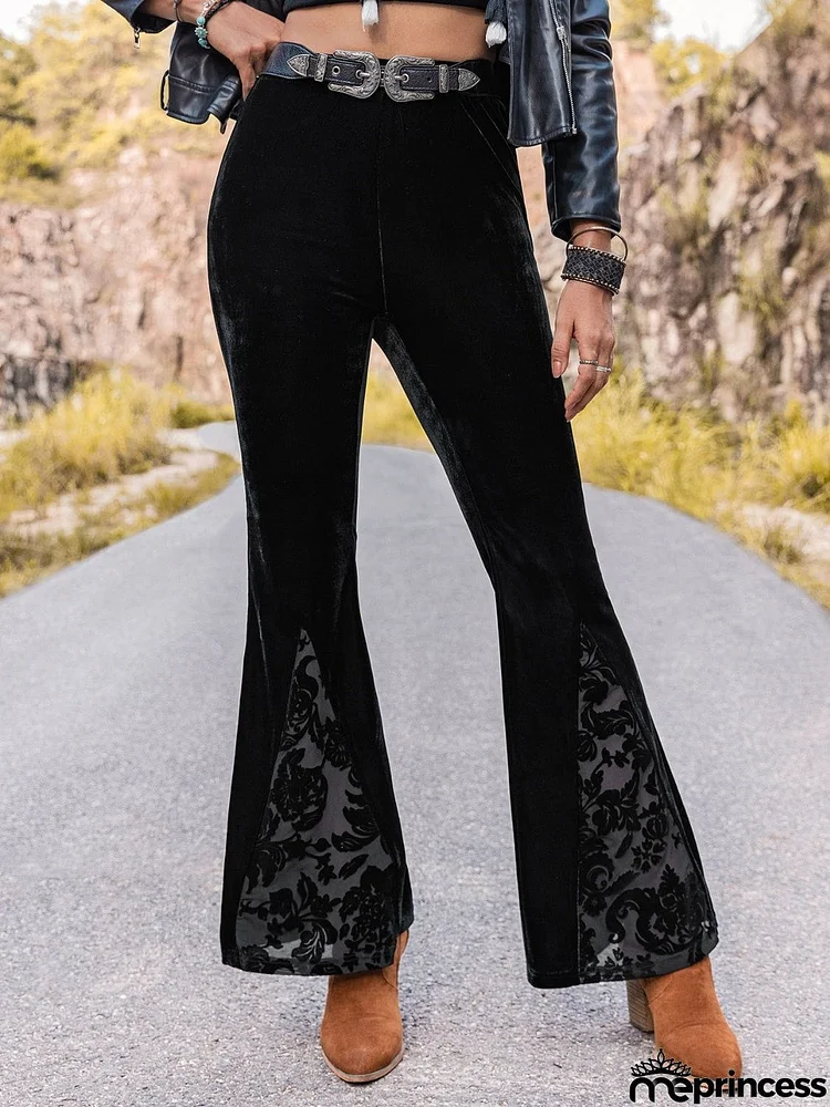 High Waist Flare Leg Pants