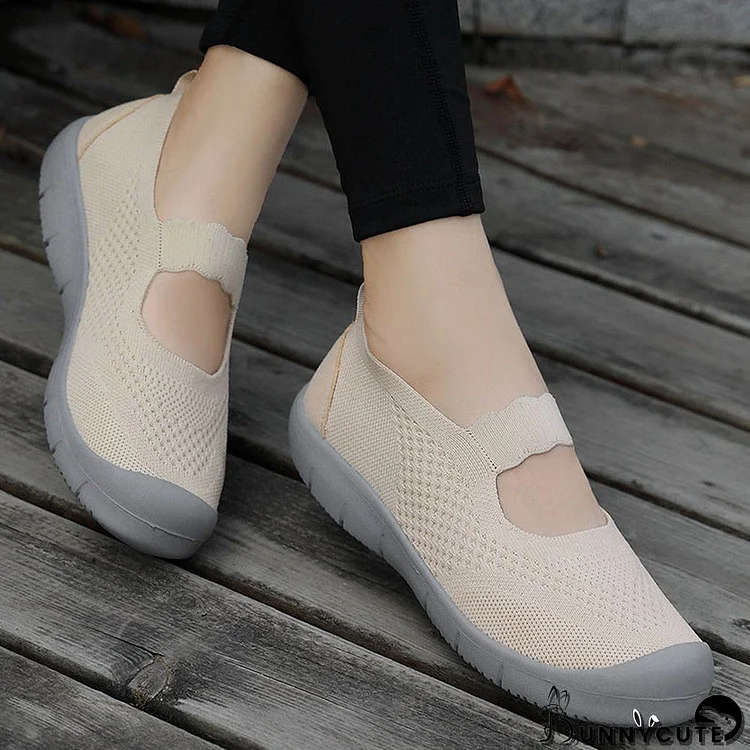 Women's Casual Round Toe Mesh Hollow Flats