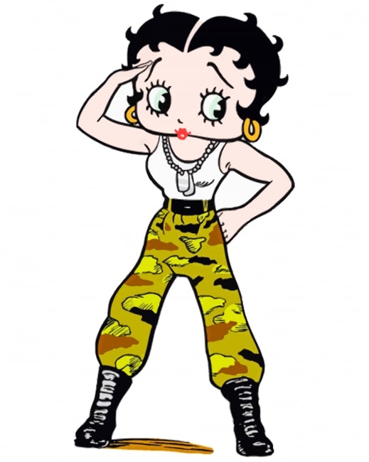 

Betty Boop Army – Paint By Numbers - 40*50CM, 501 Original
