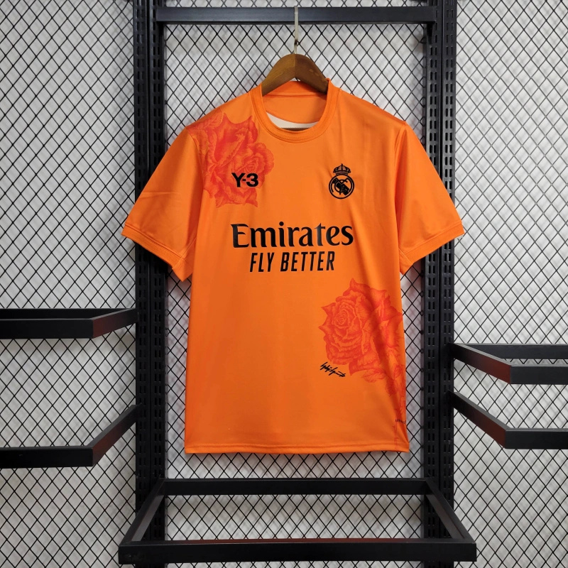 Real Madrid 23-24 Y-3 Orange Special Edition Jersey - Fans Version