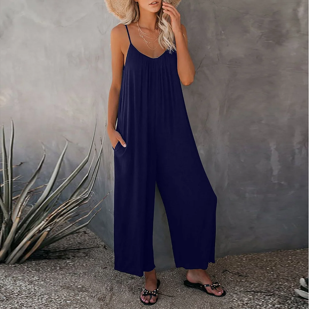 Ultimate Flowy Wide leg Jumpsuit with Pockets