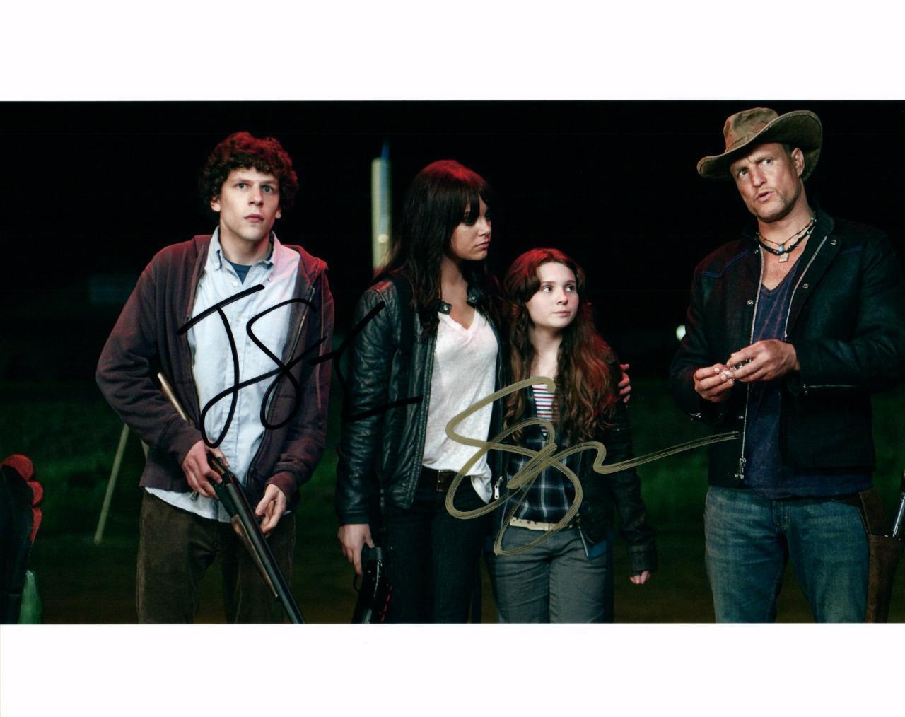 Jesse Eisenberg Emma Stone 8x10 Signed Autographed Photo Poster painting Picture with COA