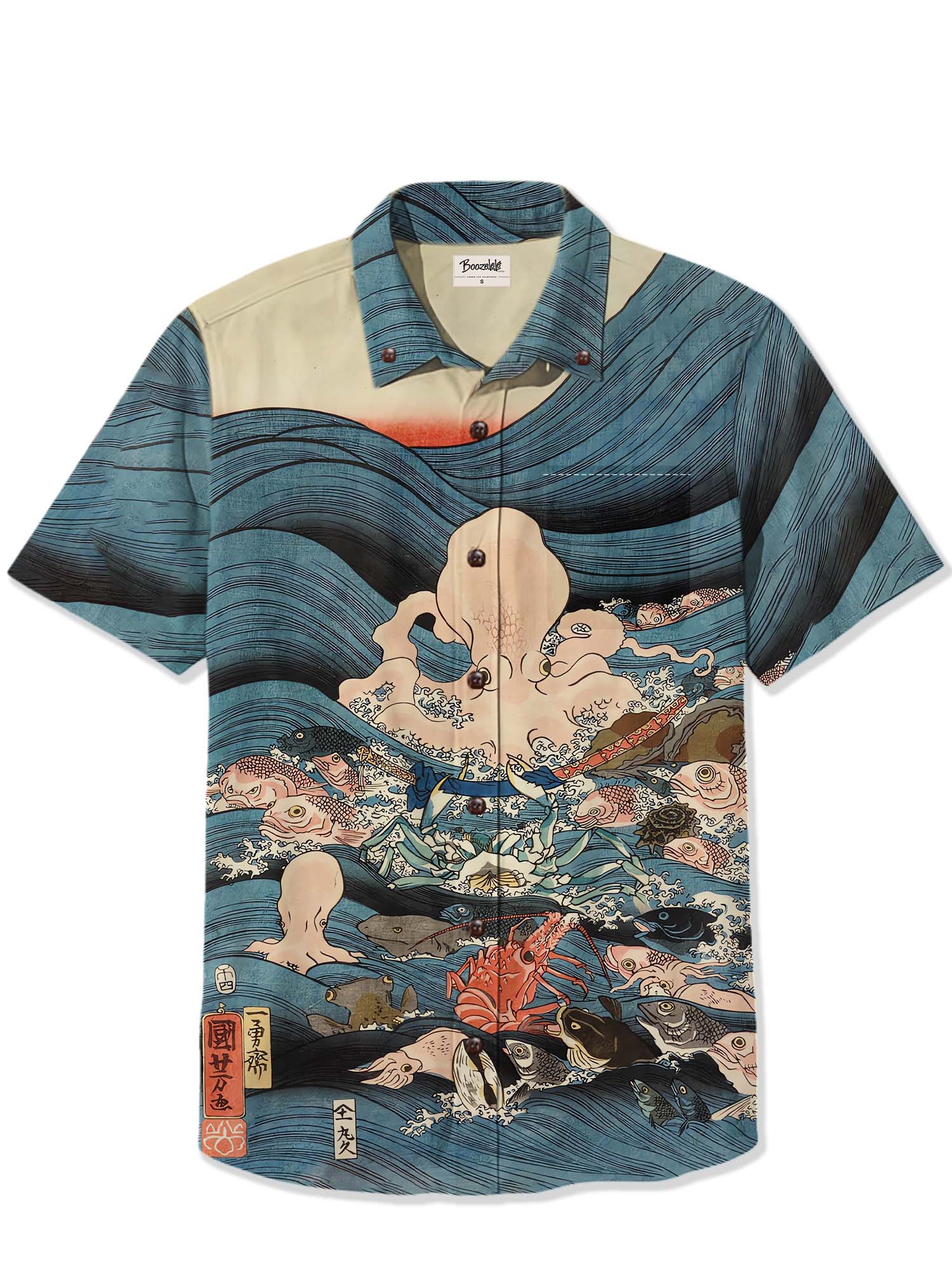 Ukiyo-E Classic Art Ocean - 100% Cotton Shirt