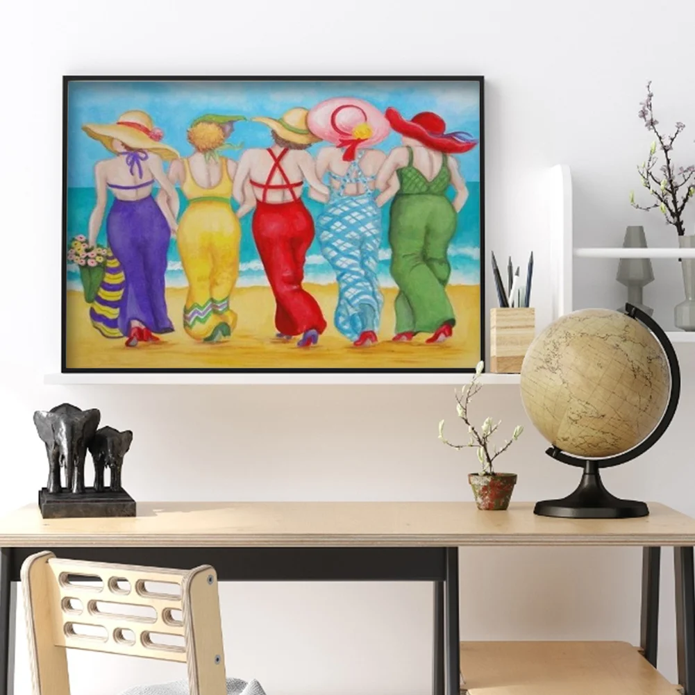 Women on Beach - Paint By Number(50*40cm)