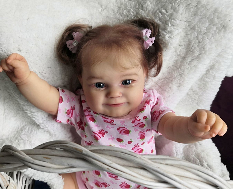  20"  Asher Realistisch Reborn Baby Mädchen Puppe ( mit Stimm- und Herzmodul) - RSDP-Rebornbabypuppen-Rebornbabypuppen.de®