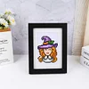 12pcs Witch DIY Mini Round Diamond Painting Set 12x17cm