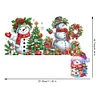 DIY Christmas Snowman Diamond Painting Door Frame Decoration