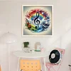 Colored Musical Notes-11CT Stamped Cross Stitch 40*40cm/15.75*15.75in