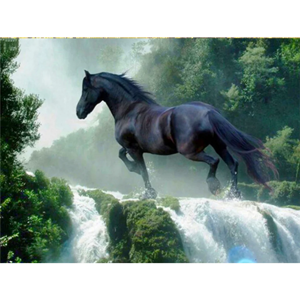 Diamond Painting - Full Round/Square Drill - Horse(30*40 - 50*60cm)