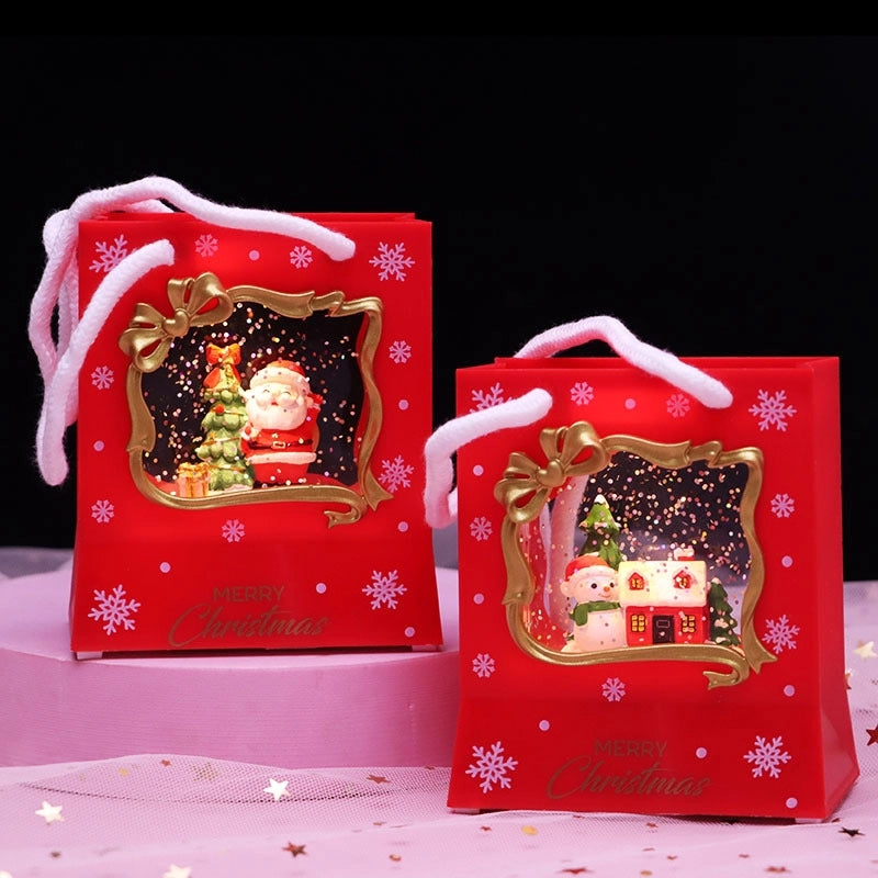 Christmas Cartoon Style Santa Claus Snowman Resin Holiday Daily