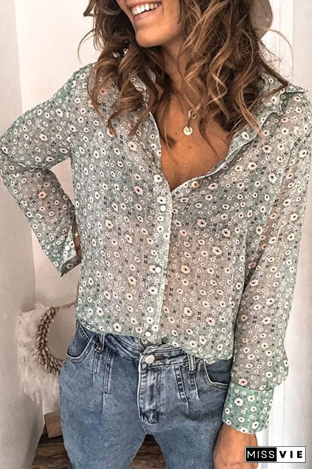 Fashion Printed Long Sleeve Shirt