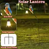Solar Powered Kingfisher Garden Stake Lantern Outdoor Warm LED Decor