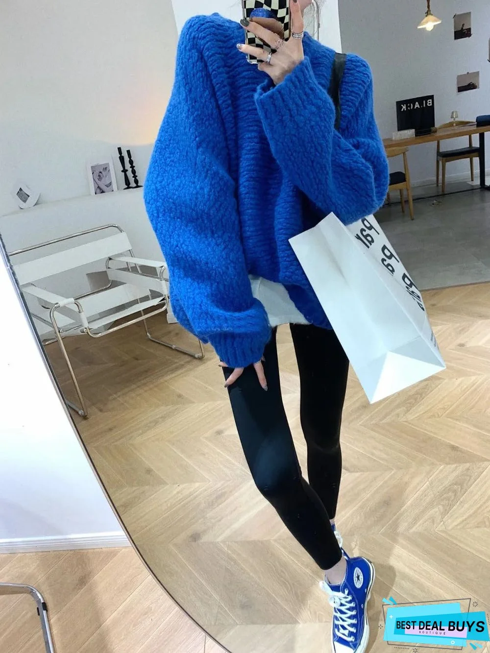 Lazy and Chic Design Niche Gentle and Loose Sweater