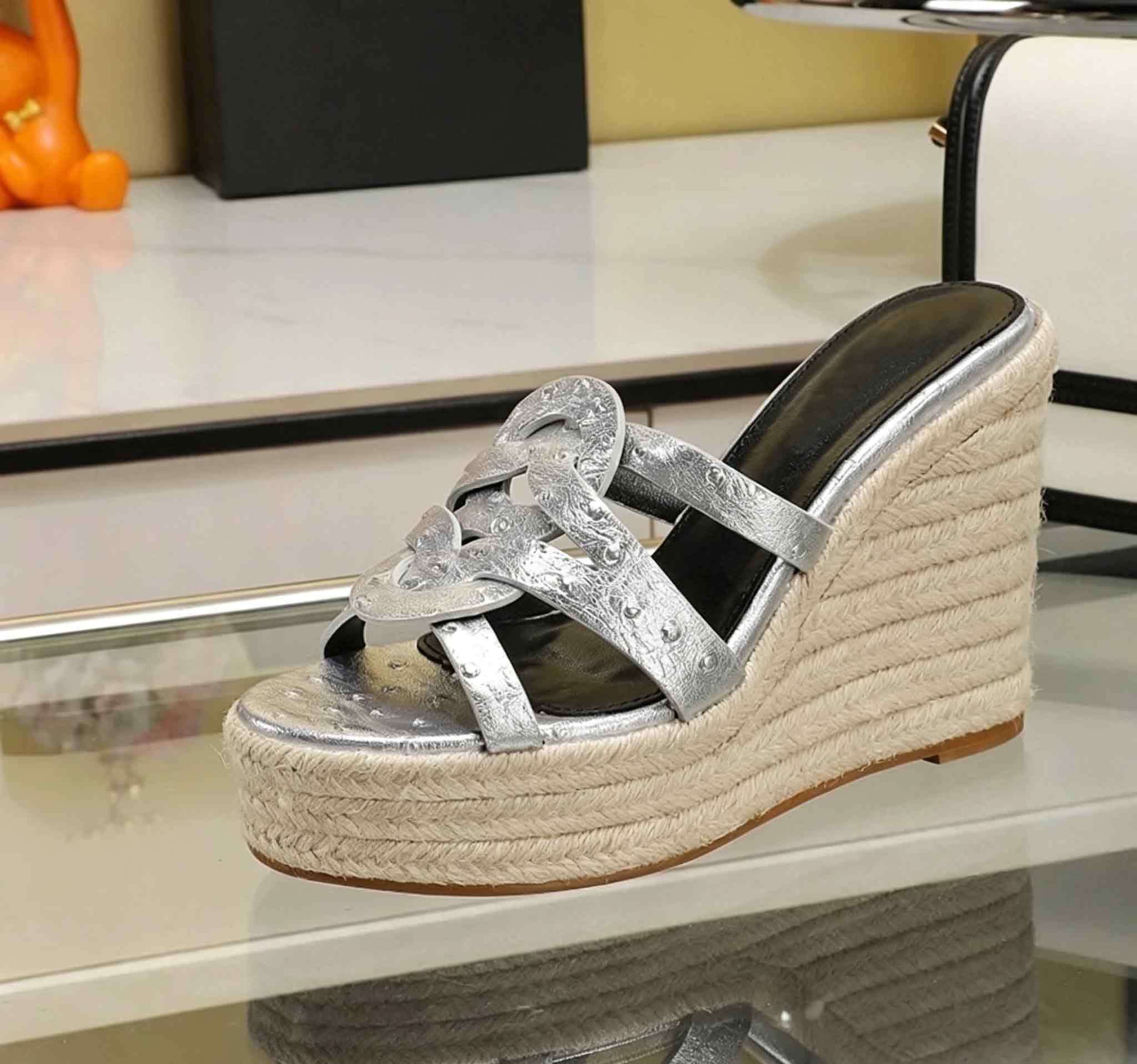 Pink Wedge Thong Mules for Women - Luxury Suede High Heel Slippers for Summer Party  highheelher