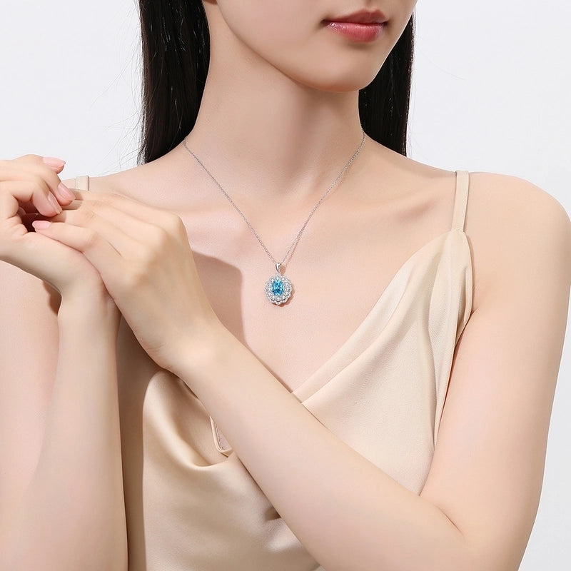 1 Piece 925 Sterling Silver 925 Sterling Silver Oval-cut Lab-Grown Diamond