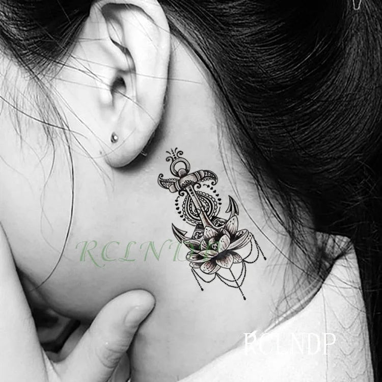 Waterproof Temporary Tattoo Stickers Beautiful Flower Rose fake Tatto Flash Tatoo Tatouage Hand Back Foot Arm for Girl Women Men