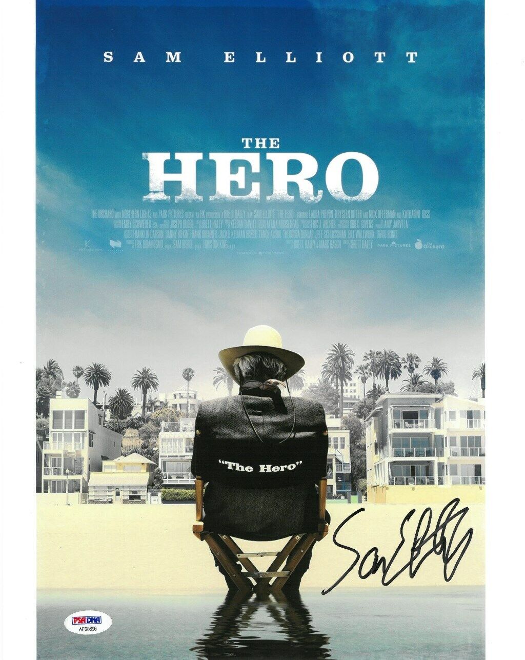 Sam Elliott Signed The Hero Authentic Autographed 11x14 Photo Poster painting PSA/DNA #AE98696