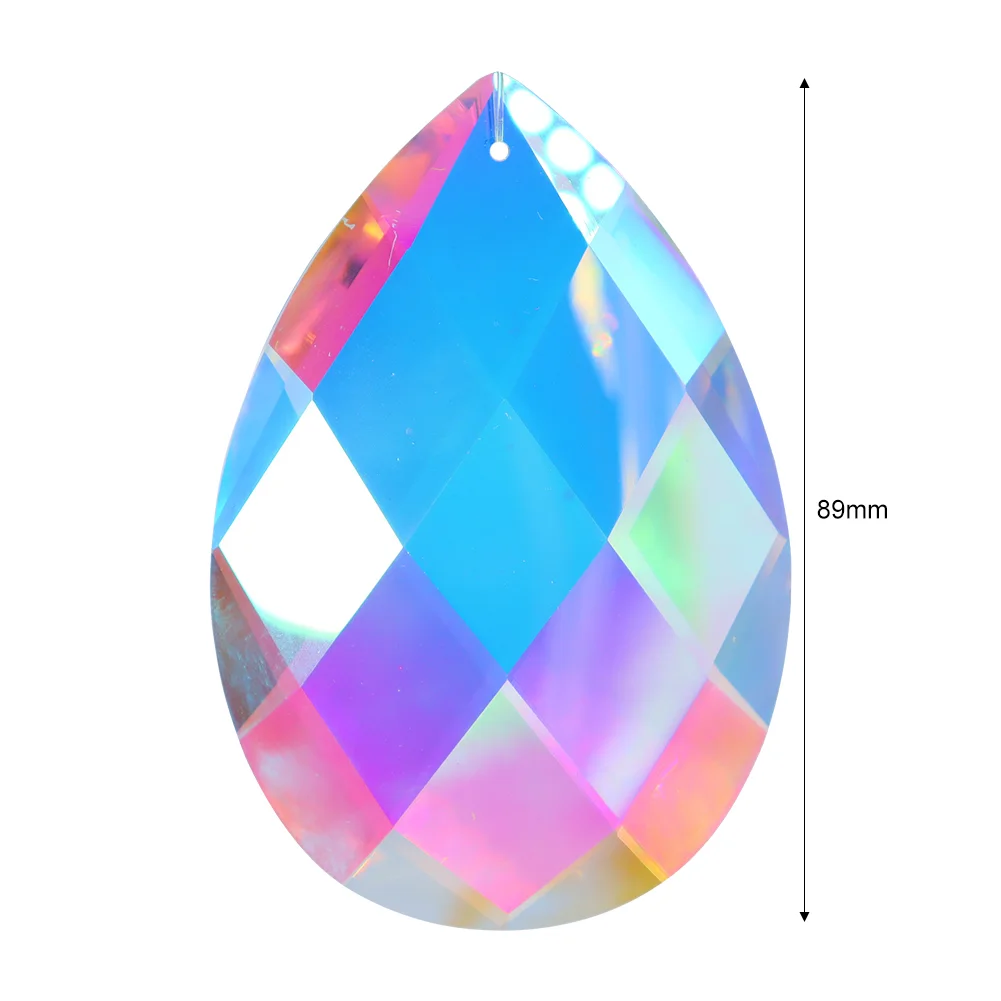Hanging Crystal Prism Suncatcher Rainbow Maker Chandelier Pendant Drops (G)