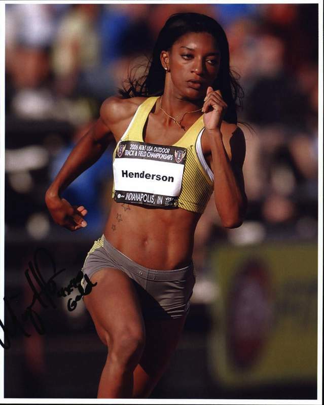 Monique Henderson authentic signed olympics 8x10 Photo Poster painting W/Cert Autographed 04