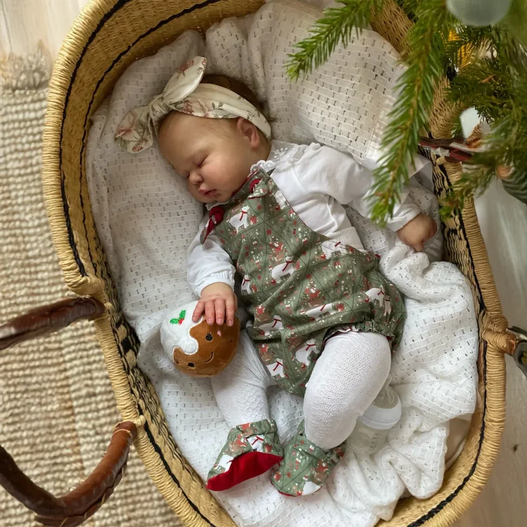  20 Inches Toddler Sleeping Adorable Baby Girl Doll Peddia with Heartbeat💖 & Sound🔊 - Reborndollsshop®-Reborndollsshop®
