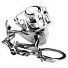 1pc Alloy Fishing Reel Drum Pendant Keychain Fishing Wheel Pendant Angler Gift